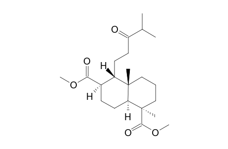 Dimethyl [ 1R-( 1.alpha.,4a.beta.,5.beta.,6.alpha.,8a.alpha.)]-Decahydro-1,4a-dimethyl-5-( 4'-methyl-3'-oxopentyl}-naphthalene-1,6-dicarboxylate