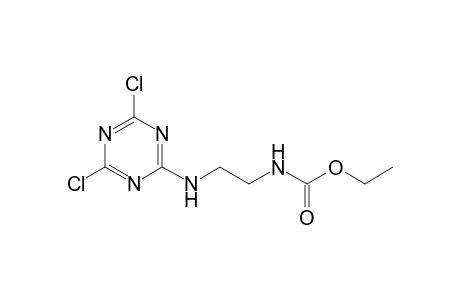 {2-[(4,6-dichloor-s-triazi-2-yl)amino]ethyl]carbamic acid, ethyl ester