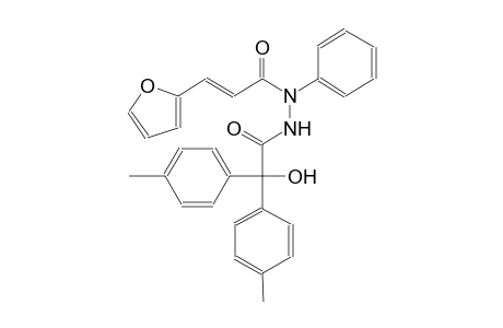 2-propenoic acid, 3-(2-furanyl)-, 2-[2-hydroxy-2,2-bis(4-methylphenyl)acetyl]-1-phenylhydrazide, (2E)-