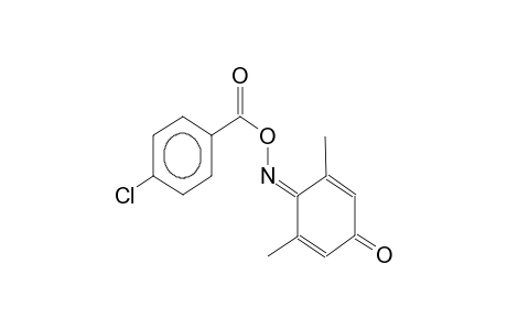 2,4-dimethyl-3-(4-chlorobenzoyloxyimino)-1,4-cyclohexadien-6-one