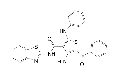 4-Amino-2-anilino-3-[(benzothiazol-2-ylamino)carbonyl]-5-benzoylthiophene
