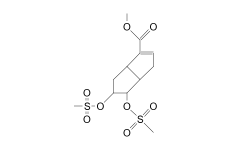 (1S)-cis, exo-2-Carbomethoxy-cis-bicyclo(3.3.0)oct-2-ene 6,7-dimesylate