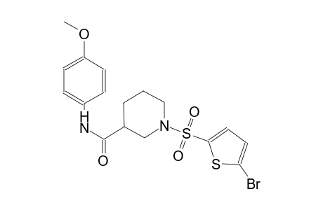 1-[(5-bromo-2-thienyl)sulfonyl]-N-(4-methoxyphenyl)-3-piperidinecarboxamide