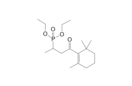 Diethyl (4-oxo-4-(2,6,6-trimethylcyclohex-1-en-1-yl)butan-2-yl)phosphonate