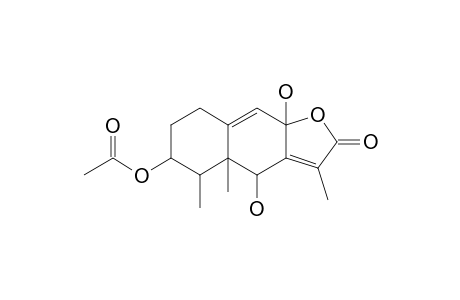 3-BETA-ACETOXY-6A,8A-DIHYDROXYEREMOPHIL-7-(11),9-DIEN-12,8-OLIDE
