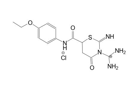 2-{6-[2-(4-ethoxyphenyl)acetyl]-2-methylidene-4-oxo-1,3-thiazinan-3-yl}propan-2-ylium chloride