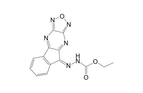 Ethyl (2Z)-2-(9H-indeno[1,2-b][1,2,5]oxadiazolo[3,4-E]pyrazin-9-ylidene)hydrazinecarboxylate