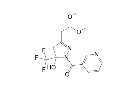 5-Hydroxy-3-(2,2-dimethoxyethyl)-5-trifluoromethyl-4,5-dihydro-1H-1-nicotinoylpyrazole
