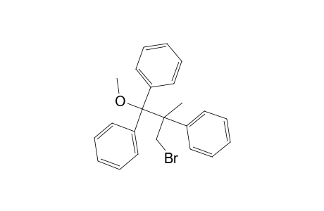 Benzene, 1,1',1''-[1-(bromomethyl)-2-methoxy-1-methyl-1-ethanyl-2-ylidene]tris-