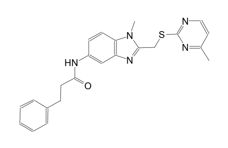 benzenepropanamide, N-[1-methyl-2-[[(4-methyl-2-pyrimidinyl)thio]methyl]-1H-benzimidazol-5-yl]-