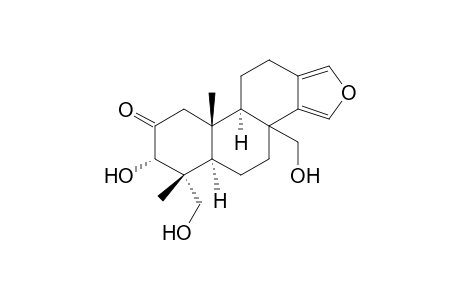 18-nor-16-oxaandrosta-13(17),14-dien-2-one, 3-hydroxy-4,8-bis(hydroxymethyl)-4-methyl-, (3alpha,4beta,5alpha)-