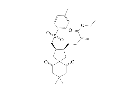 cis 2-(3-ethoxycarbonyl-3-buten-1-yl)-3-p-toluenesulfonylmethyl-8,8-dimethyl-spiro[4,5]octa-6,10-dione
