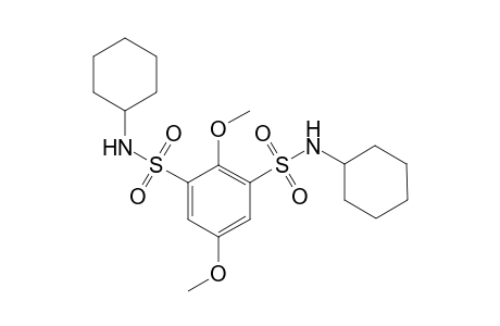 1,3-Benzenedisulfonamide, N(1),N(3)-dicyclohexyl-2,5-dimethoxy-