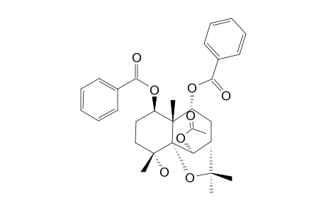 1-BETA,9-ALPHA-DIBENZOYLOXY-4-ALPHA-HYDROXY-6-ALPHA-ACETOXY-BETA-DIHYDROAGAROFURAN