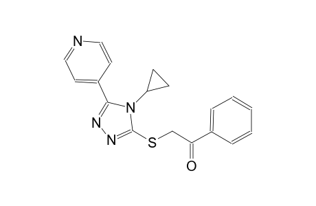 ethanone, 2-[[4-cyclopropyl-5-(4-pyridinyl)-4H-1,2,4-triazol-3-yl]thio]-1-phenyl-