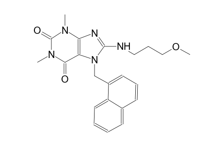 1H-purine-2,6-dione, 3,7-dihydro-8-[(3-methoxypropyl)amino]-1,3-dimethyl-7-(1-naphthalenylmethyl)-