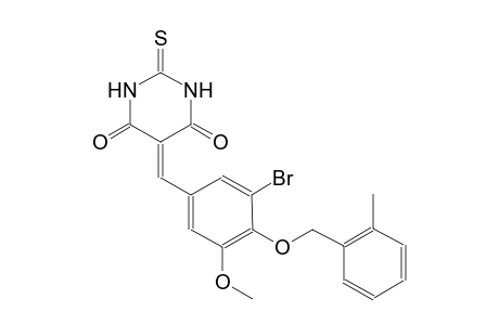 5-{3-bromo-5-methoxy-4-[(2-methylbenzyl)oxy]benzylidene}-2-thioxodihydro-4,6(1H,5H)-pyrimidinedione