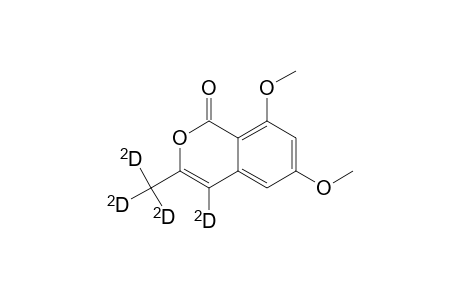 1H-2-Benzopyran-1-one-4-d, 6,8-dimethoxy-3-(methyl-D3)-