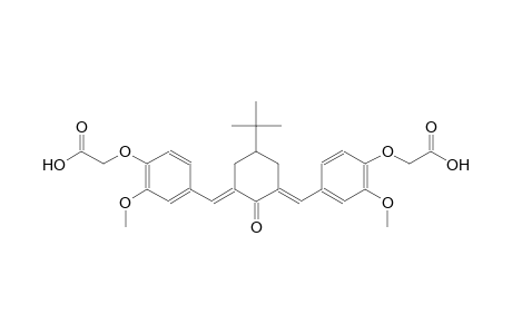 [4-((E)-{(3E)-5-tert-butyl-3-[4-(carboxymethoxy)-3-methoxybenzylidene]-2-oxocyclohexylidene}methyl)-2-methoxyphenoxy]acetic acid