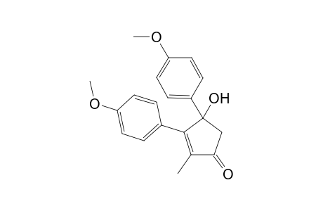 4-Hydroxy-3,4-bis(p-methoxyphenyl)-2-methylylcyclopent-2-en-1-one