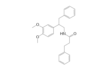 Benzenepropanamide, N-[2-(3,4-dimethoxyphenyl)-3-phenylpropyl]-