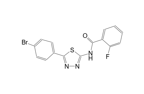N-[5-(4-bromophenyl)-1,3,4-thiadiazol-2-yl]-2-fluorobenzamide