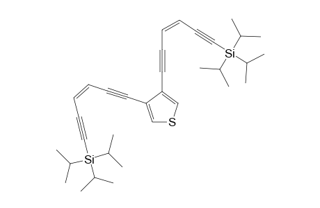 tri(propan-2-yl)-[(Z)-6-[4-[(Z)-6-tri(propan-2-yl)silylhex-3-en-1,5-diynyl]thiophen-3-yl]hex-3-en-1,5-diynyl]silane