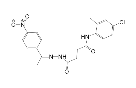 N-(4-chloro-2-methylphenyl)-4-{2-[1-(4-nitrophenyl)ethylidene]hydrazino}-4-oxobutanamide