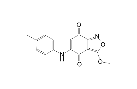 2,1-Benzisoxazole-4,7-dione, 3-methoxy-5-[(4-methylphenyl)amino]-