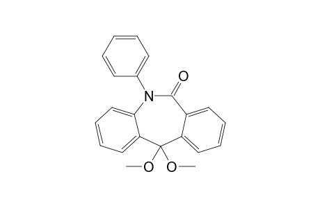 11,11-Dimethoxy-5-phenyl-5,6-dihydro-11H-dibenzo[b,e]azepin-6-one