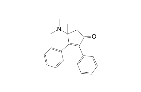 4-(dimethylamino)-4-methyl-2,3-diphenyl-1-cyclopent-2-enone