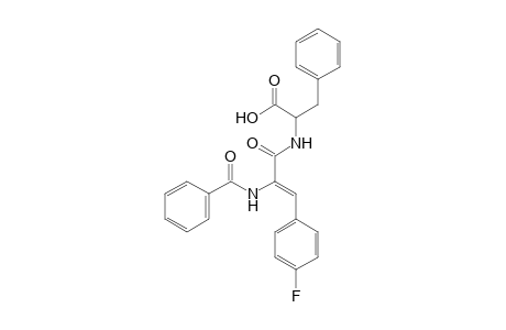2-[[(Z)-2-benzamido-3-(4-fluorophenyl)-1-oxoprop-2-enyl]amino]-3-phenylpropanoic acid