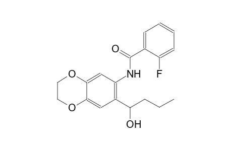 benzamide, N-[2,3-dihydro-7-(1-hydroxybutyl)-1,4-benzodioxin-6-yl]-2-fluoro-