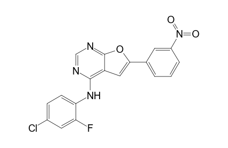 (4-chloro-2-fluoro-phenyl)-[6-(3-nitrophenyl)furo[2,3-d]pyrimidin-4-yl]amine