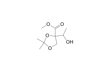 1,3-Dioxolane-4-carboxylic acid, 4-(1-hydroxyethyl)-2,2-dimethyl-, methyl ester