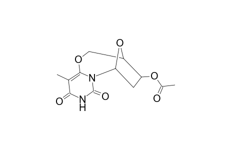 3,6-Epoxy-2H,8H-pyrimido[6,1-b][1,3]oxazocine-8,10(9H)-dione, 4-(acetyloxy)-3,4,5,6-tetrahydro-11-methyl-, [3R-(3.alpha.,4.beta.,6.alpha.)]-