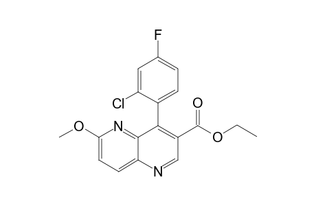Ethyl 4-(2-Chloro-4-fluorophenyl)-6-methoxy-1,5-naphthyridine-3-carboxylate