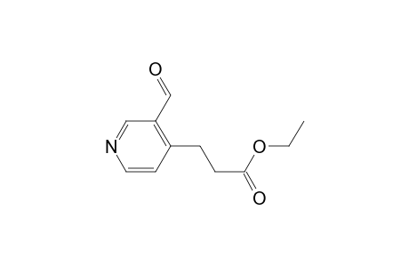 3-(3-formyl-4-pyridinyl)propanoic acid ethyl ester