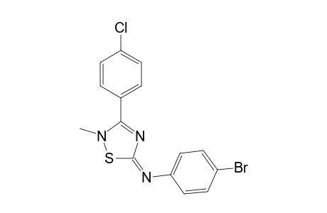 Benzenamine, 4-bromo-N-[3-(4-chlorophenyl)-2-methyl-1,2,4-thiadiazol-5(2H)-ylidene]-