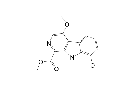 6-METHOXY-12-HYDROXY-3-METHOXYCARBONYL-BETA-CARBOLINE