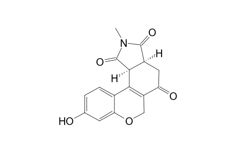 (3aS,11cS)-9-hydroxy-2-methyl-3a,4-dihydrochromeno[4,3-e]isoindole-1,3,5(2H,6H,11cH)-trione