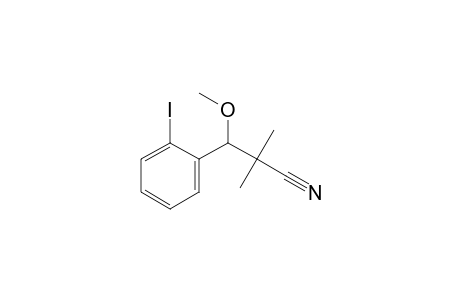 3-(2-iodophenyl)-3-methoxy-2,2-dimethyl-propionitrile