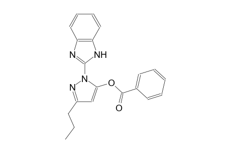 1H-pyrazol-5-ol, 1-(1H-benzimidazol-2-yl)-3-propyl-, benzoate (ester)