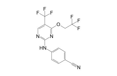 2-(4-Cyanophenylamino)-4-(2,2,2-trifluoroethoxy)-5-(trifluoromethyl)pyrimidine