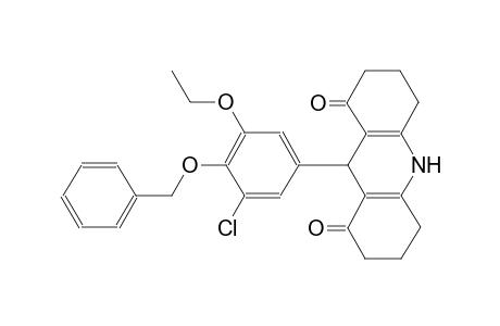 9-[4-(benzyloxy)-3-chloro-5-ethoxyphenyl]-3,4,6,7,9,10-hexahydro-1,8(2H,5H)-acridinedione