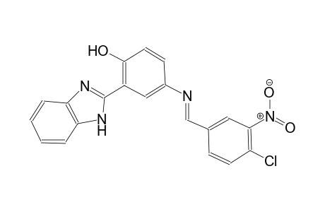 phenol, 2-(1H-benzimidazol-2-yl)-4-[[(E)-(4-chloro-3-nitrophenyl)methylidene]amino]-