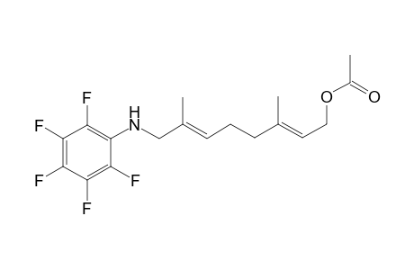 8-(Pentafluoroaniline)-3,7-dimethyl-1-acetoxy-2,6-octadiene