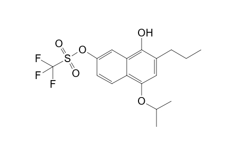 4-Isopropoxy-2-n-propyl-7-trifluoromethylsulfonyloxynaphthalene-1-ol