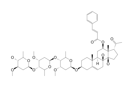 IKEMAGENIN-3-O-BETA-D-OLEANDROPYRANOSYL-(1->4)-BETA-D-CYMAROPYRANOSYL-(1->4)-BETA-D-CYMAROPYRANOSIDE