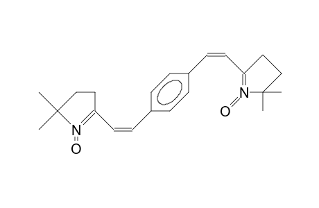 1,4-Bis(2-<5,5-dimethyl-1-pyrrolin-2-yl 1-oxide>vinyl)-benzene